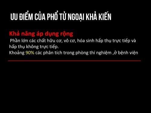 TRÌNH BÀY CƠ SỞ PHỔ PHÂN TỬ VÀ ỨNG DỤNG TRONG PHÂN TÍCH VẬT CHẤT