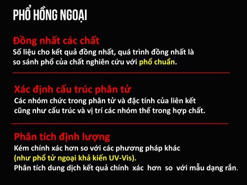 TRÌNH BÀY CƠ SỞ PHỔ PHÂN TỬ VÀ ỨNG DỤNG TRONG PHÂN TÍCH VẬT CHẤT