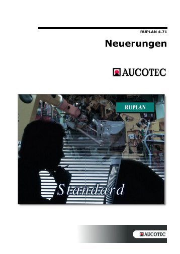 RUPLAN 4.71 Neuerungen - Aucotec AG