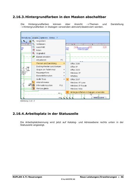 RUPLAN 4.71 Neuerungen - Aucotec AG