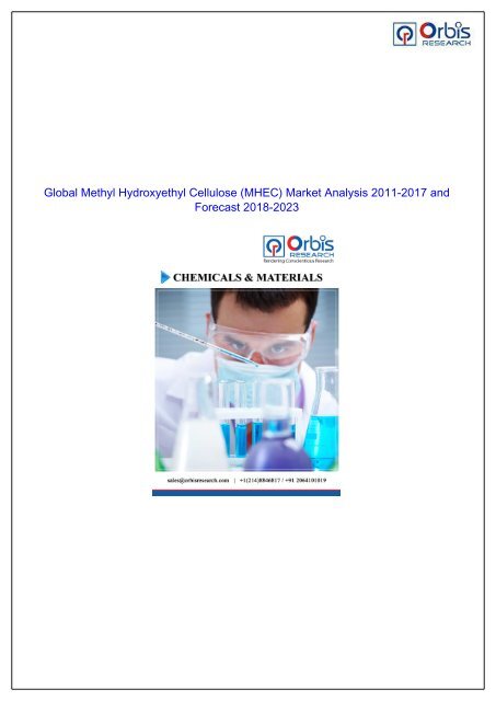 Methyl Hydroxyethyl Cellulose (MHEC) Market to record high demand by 2023