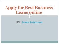 How to Apply for Best Business a Loan