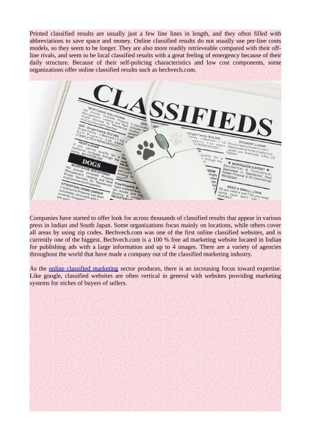 Classified Ads Publish Here Notify Everywhere