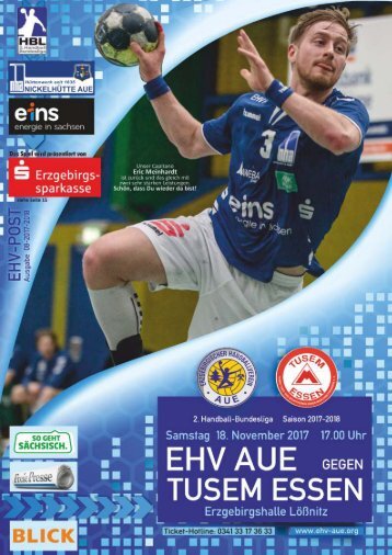 EHV Post: EHV Aue gegen Tusem Essen