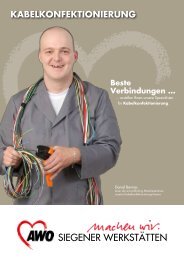 Kabelkonfektionierung - AWO Kreisverband Siegen-Wittgenstein/Olpe