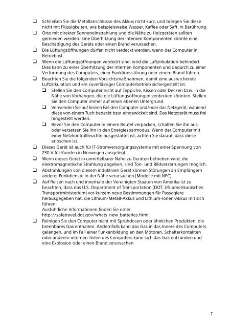 Sony SVP1321V9R - SVP1321V9R Documents de garantie Allemand