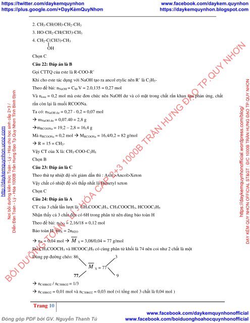 Tuyển tập 10 đề thi thử THPT Quốc gia 2018 môn Hóa học Các trường THPT Cả nước Có lời giải chi tiết [DC17112017]