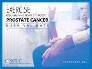 Improve the Survival Rate of Prostate Cancer by Exercising