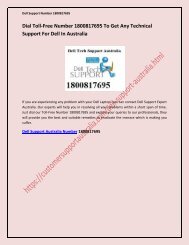 Dial Toll-Free Number 1800817695 To Get Any Technical Support For Dell In Australia