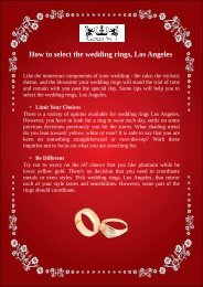 How To Select The Wedding Rings, Los Angeles