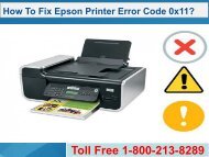 How To Fix Epson Printer Error Code 0x11