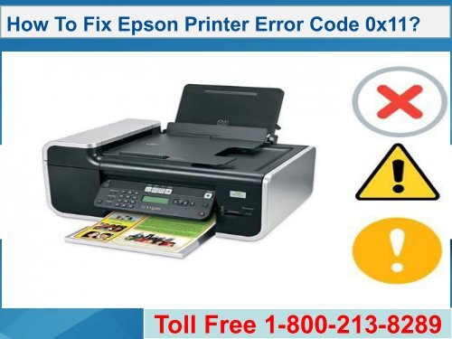 How To Fix Epson Printer Error Code 0x11