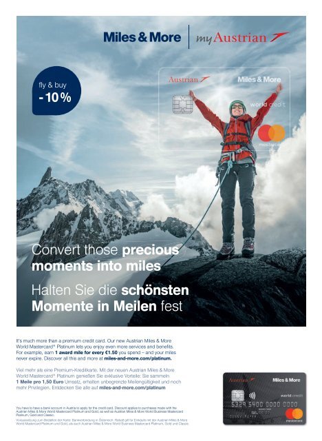 Austrian Airlines Onboard Sales Magazine, November 2017 - April 2018