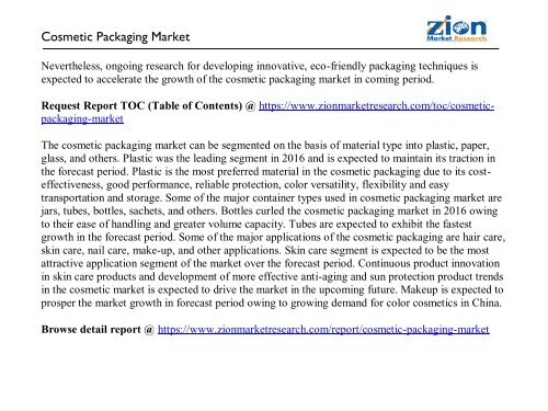 Cosmetic Packaging Market 