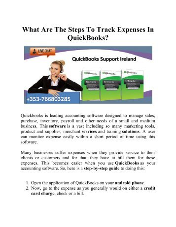 What Are The Steps To Track Expenses In QuickBooks?