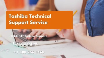 Toshiba Technical Support Number