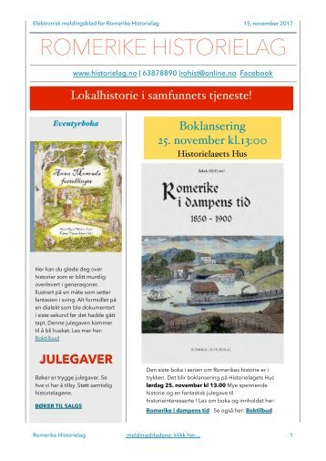 e-meldingsblad november