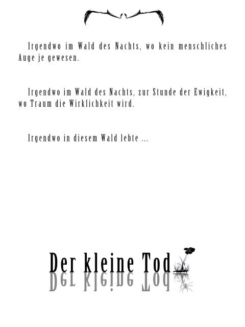 Leseprobe Ebook "irgendwo im Wald - Der kleine Tod" ISBN 9783962180058