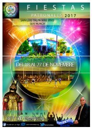 Programa de Fiestas Patronales San Luis Talpa 2017