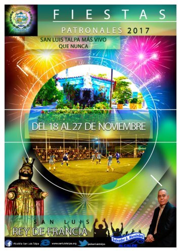 Programa de Fiestas Patronales San Luis Talpa 2017