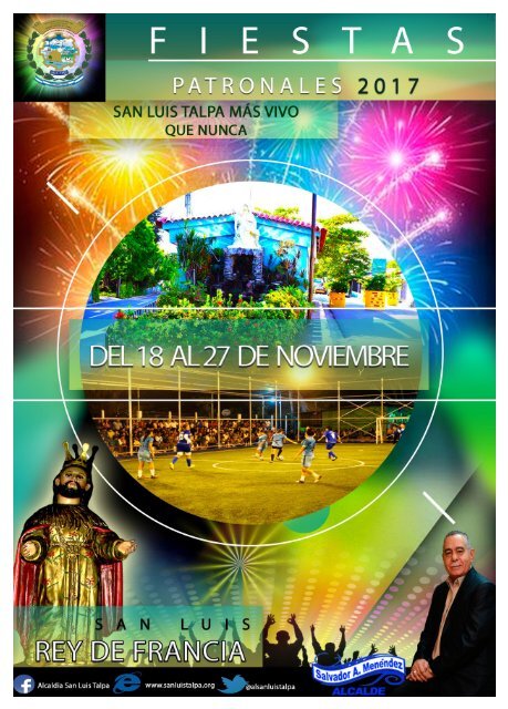 Programa de Fiestas Patronales San Luis Talpa 2017