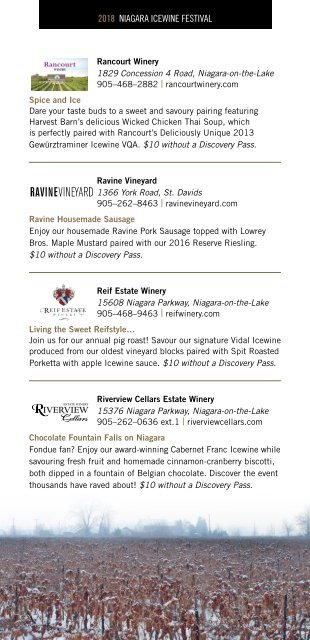 Niagara Icewine Festival Guide