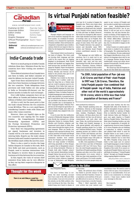 The Canadian Parvasi - Issue 21