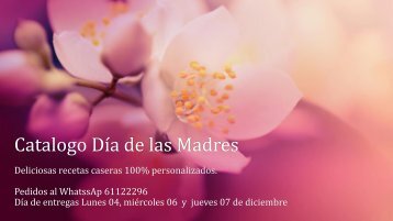 Catalogo dia de las Madres