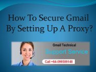 How To Secure Gmail By Setting Up A Proxy?