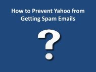 How to Prevent Yahoo from Getting Spam Emails?