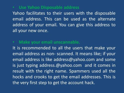 How to Prevent Yahoo from Getting Spam Emails?