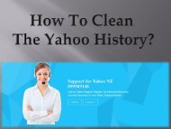 How to Clean The Yahoo History?