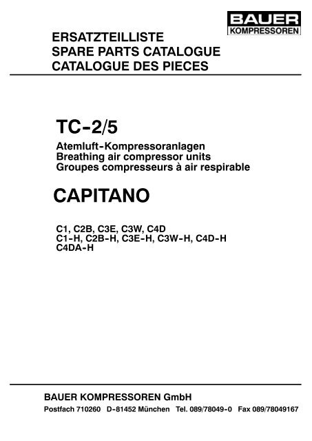 Bauer Tc Machine TC--2/5 CAPITANO - Bauer Kompressoren