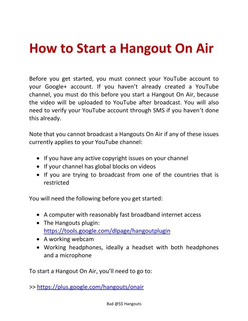 Hangouts Guide - How Can I Use Hangouts