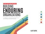 Startups and Beyond: Building Enduring Organizations
