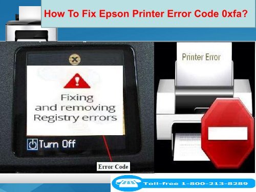 How To Fix Epson Printer Error Code 0xfa