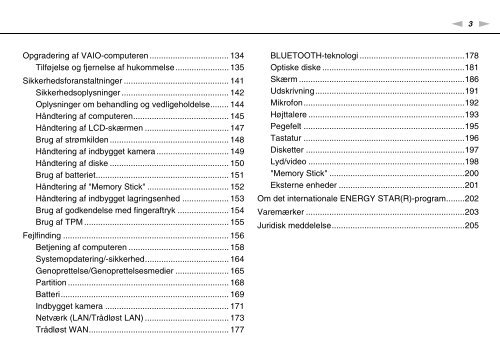 Sony VPCSE1M1E - VPCSE1M1E Mode d'emploi Danois