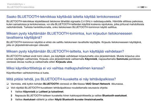 Sony VPCSE1M1E - VPCSE1M1E Mode d'emploi Finlandais