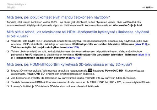 Sony VPCSE1M1E - VPCSE1M1E Mode d'emploi Finlandais