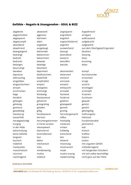 Download Gefuehle liste For iPhone