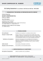BAUER COMPRESSOR OIL N28355 - Bauer Kompressoren