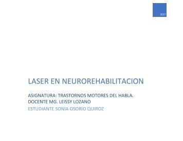 ESPINA PESCADO LASER EN REHABILITACION FONOAUDIOLOGA SONIA OSORIO NOV 15 2017