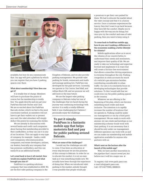 BizBahrain Magazine Nov-Dec 2017