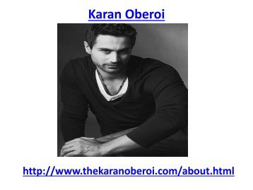 Karan oberoi is hot male model in India