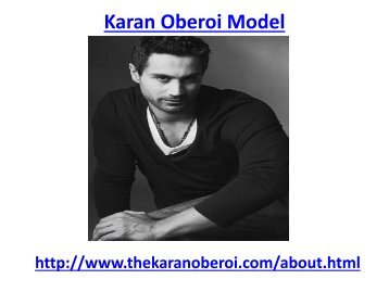 Hottest Indian male model Karan oberoi