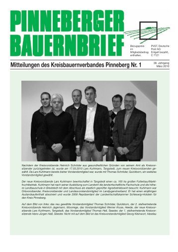 Mitteilungen des Kreisbauernverbandes Pinneberg Nr. 1