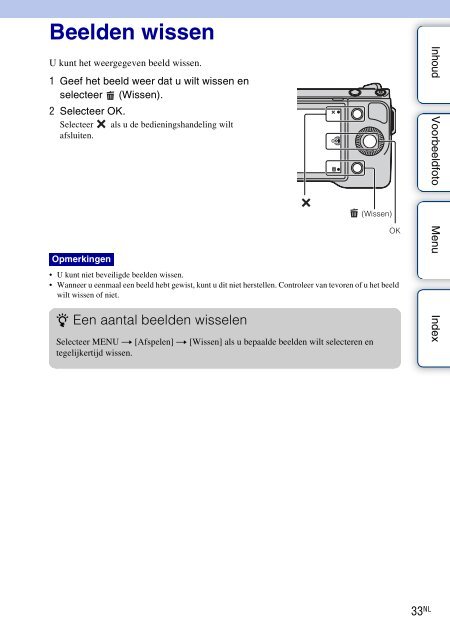 Sony NEX-5ND - NEX-5ND Consignes d&rsquo;utilisation N&eacute;erlandais
