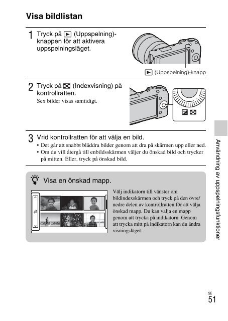 Sony NEX-5ND - NEX-5ND Consignes d&rsquo;utilisation Su&eacute;dois