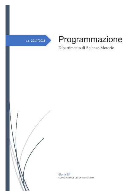 Programmazione del Dipartimento di Scienze Motorie