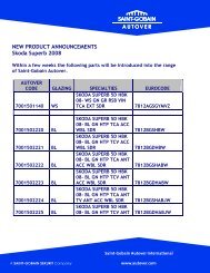 NEW PRODUCT ANNOUNCEMENTS Skoda Superb 2008 - Autover